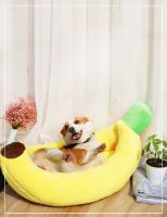 Nido De Perro Y Gato Suave Y Cálido En Forma De Plátano Para Temporada Universal Almohadilla Fría Para Mascotas Suministros De Casa Para Animales De Compañía - details 1