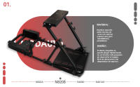 MODAUTO Cockpit SimRacing, Soporte de Simulacion, Estructura de SimRacing+Asientos Opcional - details 0
