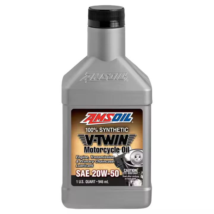Aceite Amsoil Synthetic V-Twin Motorcycle Oil 20W50 - 1/4 Galón / 0,946 l - 1