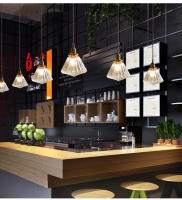 Lámpara Colgante De Vidrio Moderna Para Dormitorio Cocina Comedor Iluminación Nordic Café Bar Lámpara LED Flor Sin Bombillas Incluidas - details 25