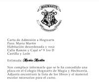 Rakmark Carta aceptación en Castellano Personalizada Escuela de Magia ticket Dorado en 3D - details 1