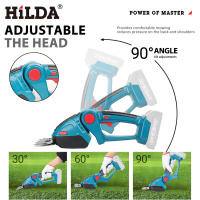 HILDA 2 En 1 Trimmer De Básculas Eléctrico Desbrozadora Sin Cable Para Jardín Herramienta De Poda Y Eliminación De Malezas Compatible Con Batería Makita 18V - details 5