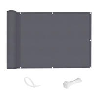 Manto De Sombra Impermeable Para Balcón Protección UV Del 70% Cubierta De Valla Para Patio Escudo De Sol Para Paredes De Madera Decoración De Jardín Y Piscina - details 0