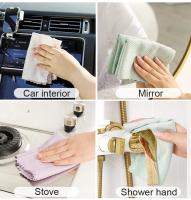 10pcs Paños De Microfibra Para Limpieza De Ventanas Coche Cocina Espejo Sin Residuos Reutilizable Escala De Pescado - details 1