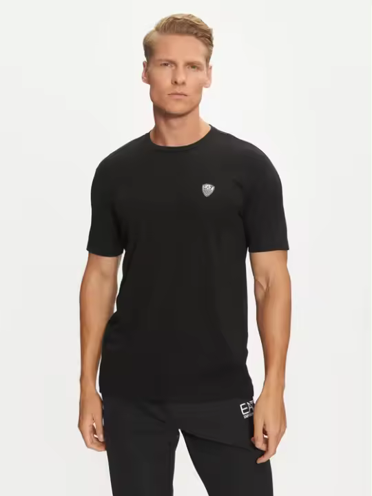 Camiseta Manga Corta Men Armani Pt16 V25 Negro Amccmv2516Ad - 1