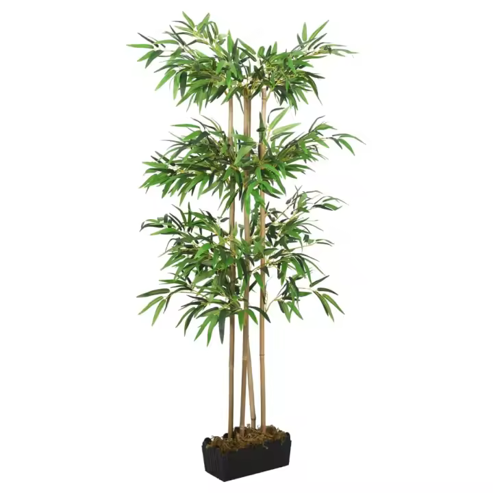 Árbol de Bambú artificial con 760 Hojas Verdes 120 cm - 1