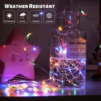 Luces De Garlandas LED Multicolor Para Fiestas Y Bodas Decoración De Cumpleaños DIY Regalo Para Madre's Day Fuente De Energía Almacenada En Batería Forma De Aves De Fuego - details 1