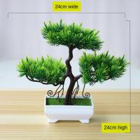 Planta Artificial De Bonsái Pequeña Para Decoración De Hogar Y Hotel Arbol Falso De Flores Fake Plants Potted Ornaments Para Baño Y Jardín DIY - details 3