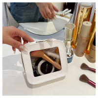 Bolsa De Maquillaje Para Mujer Transparente Con Cierre De Cremallera Impermeable Grande Bolsa De Lavado Para Viajes - details 12
