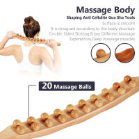 Rodillo De Masaje Lymphático De Madera Para Terapia Y Eliminación De Celulitis Herramienta De Drenaje Linfático Para Cuello Espalda Cintura Piernas - details 4