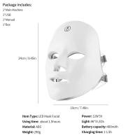 Máscara Facial LED Recargable 7 Colores Terapia Fotónica Belleza Rejuvenecimiento De Piel Levantamiento Facial Blanqueamiento Dispositivo De Belleza Para Uso Doméstico - details 6