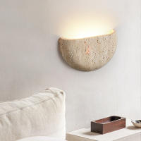 Lámpara De Pared Retro De Piedra Wabi-Sabi Para Sala De Estar Dormitorio Café Homestay Atmosfera Iluminación Diaria Fuente De Alimentación AC Vínculo De Certificación Ce Origen China - details 1