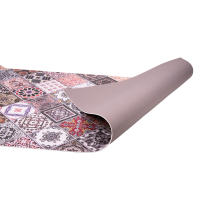 Cofan Rollo de Alfombra Vinílica Semirrígida con Diseño Digital de Azulejos Geométricos · Impermeable, Antimanchas y Resistente · Medidas del rollo: 52 cm x 20 m - details 0