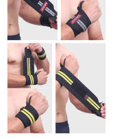 AOLIKES 1 Par De Banda Para Muñeca Soporte De Pesas Para Gimnasio Entrenamiento De Crossfit Y Powerlifting Correas De Apoyo Para Adultos Material De Poliéster - details 10