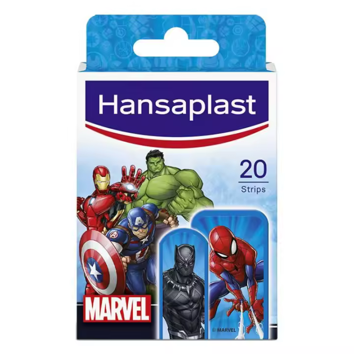 Hansaplast Apósitos Infantiles Marvel 20 - Protección Bacteriana 99% - 1