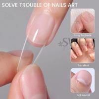 550pcs Tiras De Uñas Gelosas Sofisticadas Medianas Cortas En Forma De Dátil Y Cofre Matte Para Extensión De Uñas De Acrílico Herramientas De Manicura DIY Decorativas - details 3