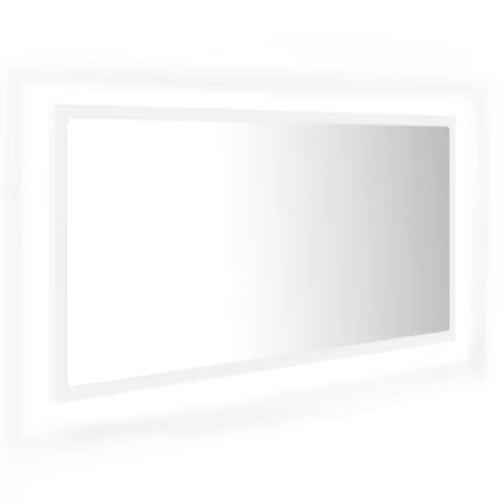 Espejo de baño LED acrílico Blanco 90x8,5x37 cm - 1