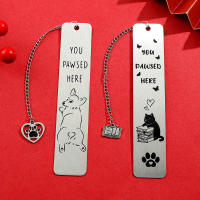 Marcador De Libro De Acero Inoxidable Para Perros Y Gatos Corgi Y Gato Diseño Geométrico Para Hombres Y Mujeres Material Metálico - details 5