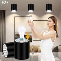Lámpara De Techo LED Downlight E27-spotlight De Aluminio Para Cocina Sala De Estar Tienda Luz Blanca Neutra Montaje En Superficie - details 0