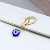 Lucky Eye Set De 3 Llaveros Con Piedras De Ojo Turco Y Mano De Fatima Llavero De Aleación De Metal Para Coche Y Bolso - details 10