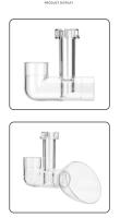 AQUAPRO Tubo De Lirio Para Acuario Filtro Mini Accesorios De Tanque De Peces Sumidero De Agua Salida Influye Sumidero De Agua - details 7