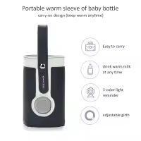 Calentador De Botella Para Bebé Portátil Con 3 Temperaturas Ajustables USB Calentador De Leche Para Viaje En Coche Seguro Y Ecológico Tamaño Medio - details 13