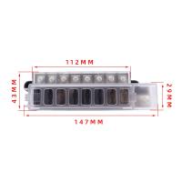 Soporte De Caja De Fusibles Para Coche Y Barco Con Bloque De Fusible De 8 Caminos Y Indicador De Advertencia 12V~24V Panel De Distribución De Energía - details 1