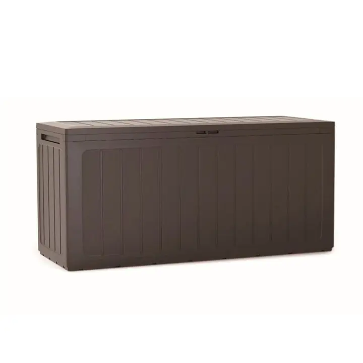 Baúl de jardín 280 litros PROSPERPLAST Boardebox de plastico en color ocre oscuro 116 x 43,3 x 55 cm - 1