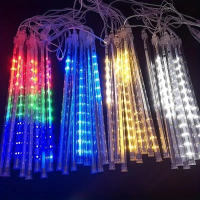 1pc Luz De Lluvia De Meteoros LED 50CM Impermeable Para Decoración De Jardín Navidad Fiesta De Año Nuevo Con Luces De Hidrau - details 2