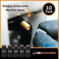 Paquete de 10 tapones Universales de plástico para válvulas de neumáticos: Protege Las válvulas de la seguridad de Aire. - details 1
