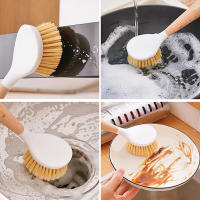 Cepillo De Limpieza Para Cocina Con Mango De Madera Natural Cepillo De Lavado De Platos Para Sartén De Hierro Fundido - details 1