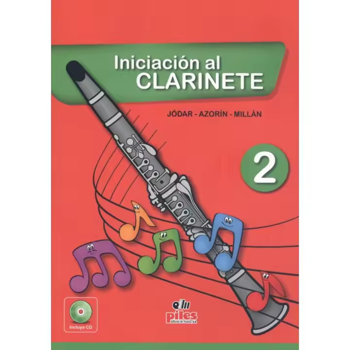 Libro INICIACIÓN AL CLARINETE 2. Editorial PILES EDITORIAL Año 2014 Autor Jodar Guerrero, Jose Antonio ISBN 9788415928478 - 1