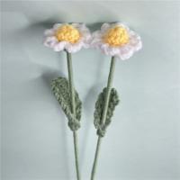 DIY Bouquet De Flores Tejidas Rosa Y Girasol Flores Artificiales Para Decoración Del Hogar En Acetato Uso En Aniversarios Bodas Y Más - details 4
