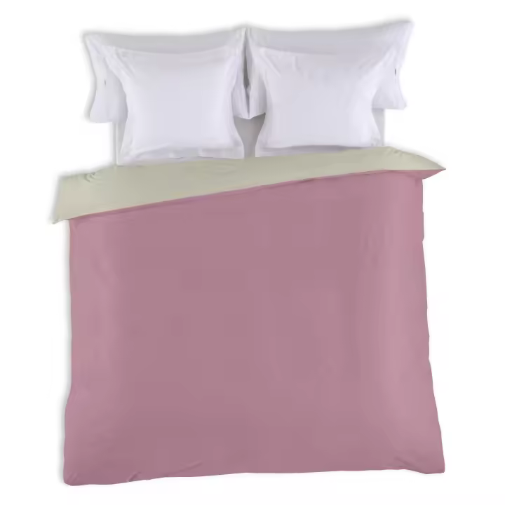 FUNDA NORDICA reversible cuarzo-piedra - Cama de 90 (1 pieza) - 50% algodón / 50% poliéster - 144 hilos. Gramage: 115 - Fijalo - 1