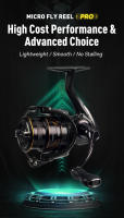 Carrete De Pesca Ultraligero KINGDOM Micro Fly pro Con 8+1 Engranajes Sellados Ratio De Engranajes 5.2:1 Arrastre Máximo 8KG 160g Para Agua Dulce Y Salada - details 0
