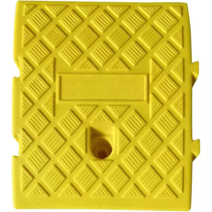 Rampa de freno-Presión antideslizante portátil resistente para almohadillas de rampa de coches, para usar; Bicicletas Motocicletas en coches, 25 × 27 × 11cm/25 × 27 × 13cm, amarillo - 1