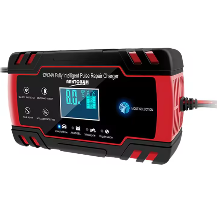 Cargador de emergencia para coche, Banco de Energía con pantalla LCD, enchufe de la UE, 12V/24V - 1