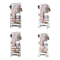 LUTODY - Perchero pie de burro y Zapatero, Colgador de ropa con estante para zapatos y accesorios, Multifuncional para salón, dormitorio, sala de estar y entrada - details 0