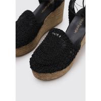 Sandra Fontán FILO Sandalias De Cuña Mujer Negro - details 1