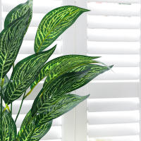 1PC Plantas Artificiales Verdes Simuladas Para Decoración De Oficina Y Hogar Estilo Selva Material Plástico Sin Botellas Incluidas - details 11