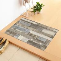VIKAMA Alfombra De Cristal Pile Vintage Europeo Para Dormitorio Entrada Baño Antideslizante Lavable Resistente Al Polvo Y Suciedad Alfombrilla De Poliéster 100% Para Adultos - details 0
