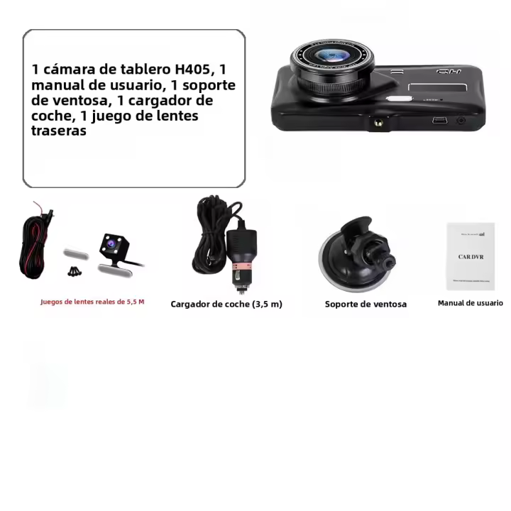 Nueva Cámara De Coche 2024 Con Cámara Frontal Y Trasera DVR De Vídeo Para Coche Grabadora De Video Black Box HD 1080P Visión Nocturna Grabadora Del Conductor - 1