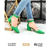 Eva Zorteon - Zapatos de Tacón ancho con Tiras Traseras Mujer,Marca TULIPANO . - details 0