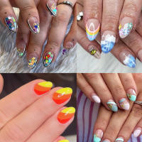 120Pcs Uñas Postizas De Acrílico XXS Extra Cortas En Forma De Almendra Pre-Aplanadas Mate Y Ligeramente Genuinas Cubiertas Para Uñas Pequeñas Y Promedio - details 1
