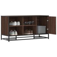 vidaXL Banco zapatero madera de ingeniería 100x40x53,5 cm en color Gris sonoma/Roble Sonoma/Marrón roble y más - details 2