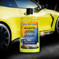 Maddox Detail – Premium Wash & Wax - Champú Auto Secado. Ceras hidrofóbicas para un Brillo Superior. Sin Necesidad de Secado, Máxima concentración, 500 ml - details 2