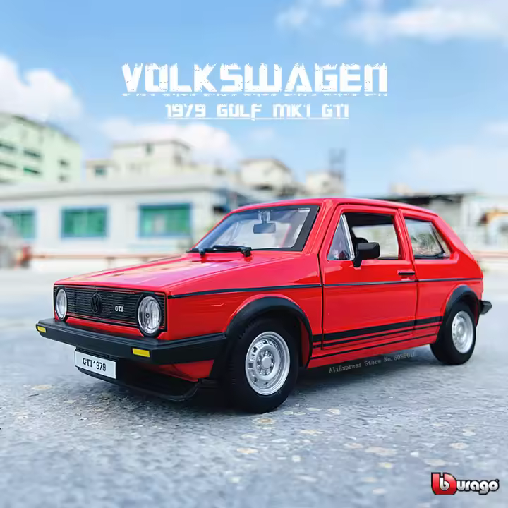 Modelo De Coche De Aleación Simulación Bburago 1:24 Volkswagen 1979 Golf GTI MK1 Decoración Colección Juguete Regalo Para Adultos Y Niños - 1