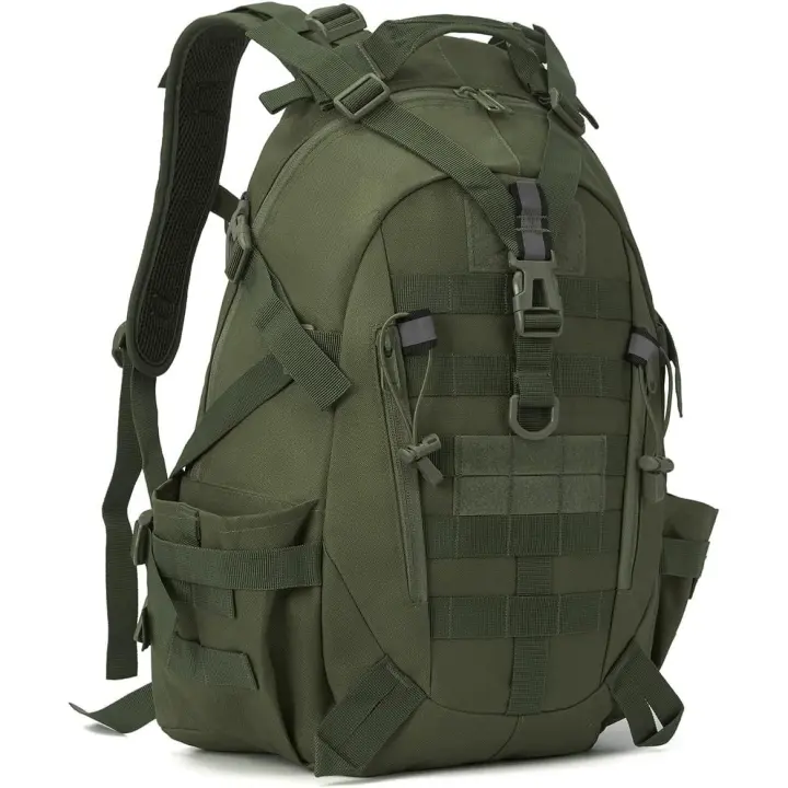ZVD 35L Military Tactical Backpack Army Backpack  Bug Out Bag Assault Pack Outdoor Camping Hunting Trekking Daypack (Green) - 1