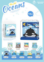 Oceanarium Juguetes Educativos De Bloques De Construcción Para Niños Modelos De Ballena Delfín Tiburón Decoraciones De Animal - details 6