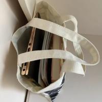 Bolso De Hombro De Lino Reutilizable Para Mujer Con Gato Aesthetic Y Zipper Interior Andeiltech Regalo Para Niña Bolsa De Compras Y Supermercado - details 4